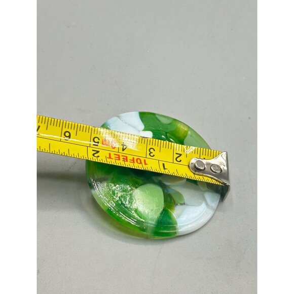 Handmade Fused Glass Pin Brooch Art Glass Wearable Art One of a Kind Jewelry - Picture 6 of 6